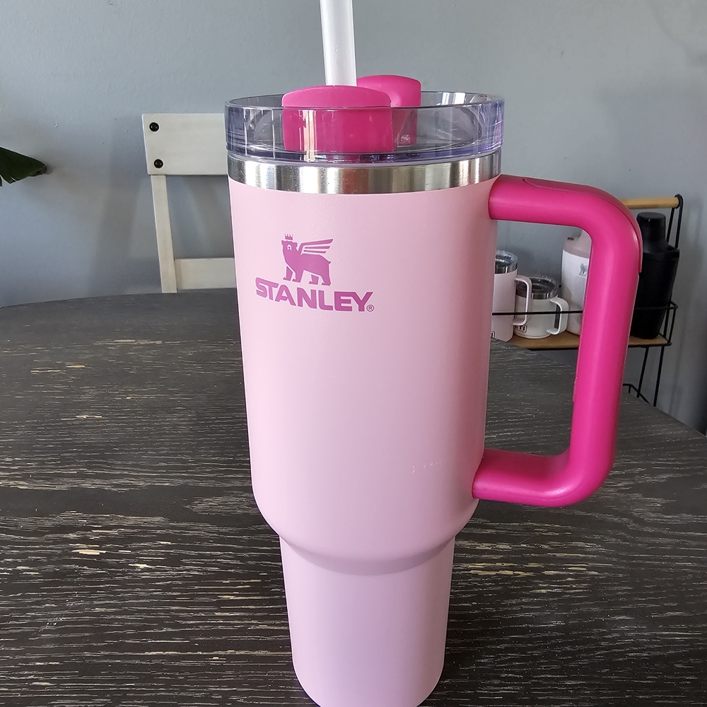 Stanley Pink Tumbler with Handle 40oz